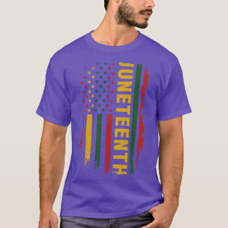 T-shirt Couleurs panafricaines américaines pour célébrer J