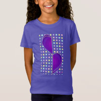 Couleurs pastel & coeurs violets battre