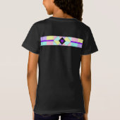 T-Shirt Couleurs pastel & coeurs violets battre (Dos)