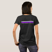 T-shirt Couleurs pastel & coeurs violets battre (Dos entier)