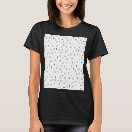 T-shirt Couleurs Points Et Chaos Chiffon Top (Devant)