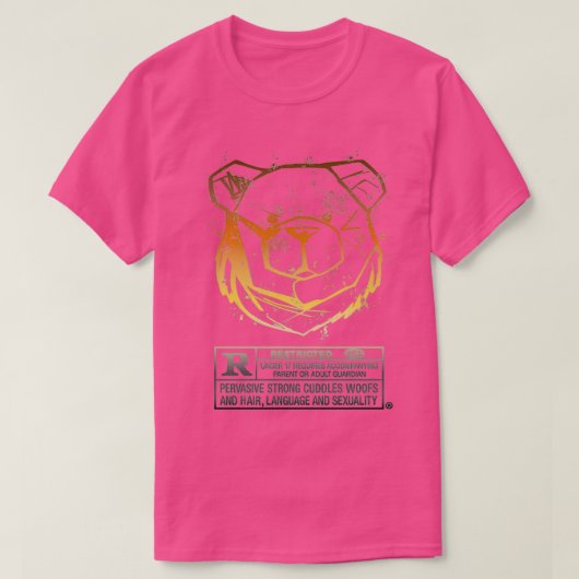 T-SHIRT COULEURS RESTREINTES D'OURS ROBUSTES (Design devant)