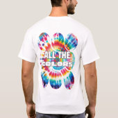 T-shirt Couleurs Rétro Funky Tie-Dye (Dos)