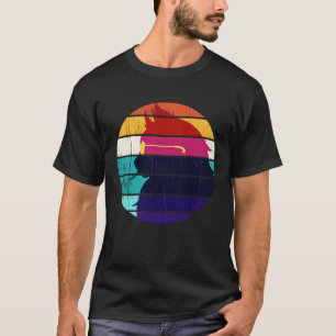 T-shirt Couleurs Rétro Vintage Urbaines Lisses Et Douces