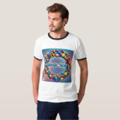 T-shirt "Couleurs rythmiques" (Devant entier)