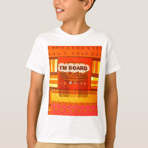 T-shirt Couleurs traditionnelles d'Afrique rouge dorée Imp