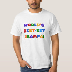 T-shirt Couleurs vives les meilleurs cadeaux de Grampa au