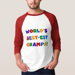 T-shirt Couleurs vives les meilleurs cadeaux de Grampa au