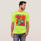 T-shirt Couleurs vives Motif Abstrait (Devant entier)