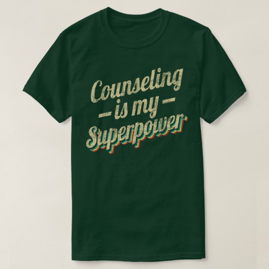 T-shirt Counseling Is My SuperpowerSchool Colleg (Design devant)