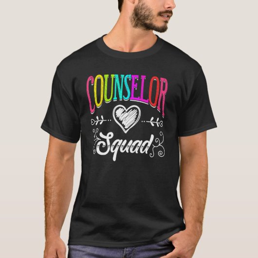 T-shirt Counselor Squad Teacher Back To School (Devant)