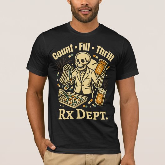 T-shirt Count ・ Remplir ・ Thrill Rx Dept Halloween (Devant)