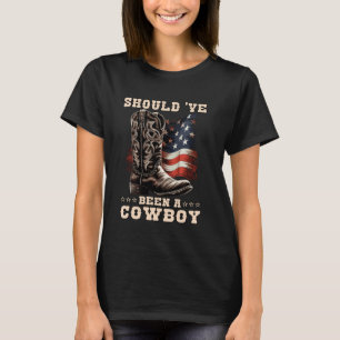T-shirt Country Music Line Dance devrait avoir été un cowb