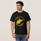 T-shirt country roads west virginia take me home (Devant entier)