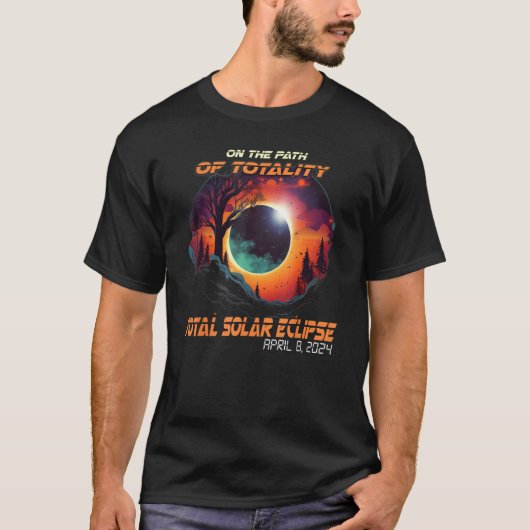 T-shirt Countryside On The Path Of Totality Total Solar Ec (Devant)