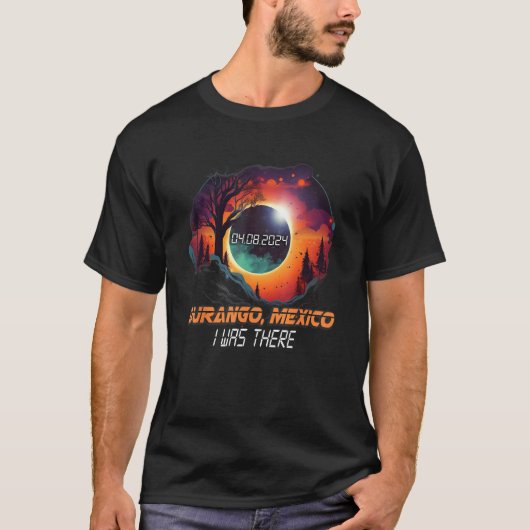 T-shirt Countryside Total Solar Eclipse 2024 Durango Mexic (Devant)