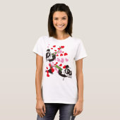 T-shirt Coup d'amour Angry Face Panda (Devant entier)