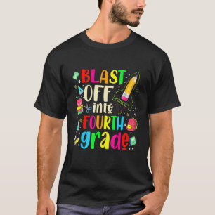 T-shirt Coup De Feu En Quatrième Année - Premier Jour D'Éc