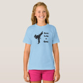 T-shirt Coup-de-pied comme une queue de cheval du (Devant entier)