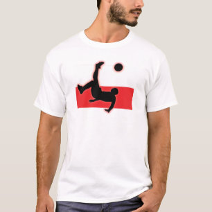 T-shirt Coup-de-pied de bicyclette de la Pologne