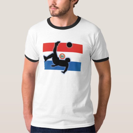 T-shirt Coup-de-pied de bicyclette du Paraguay (Devant)
