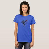 T-shirt Coup de pied de ninja spatial (Devant entier)