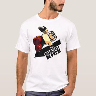T-shirt Coup-de-pied Pandaman de missile