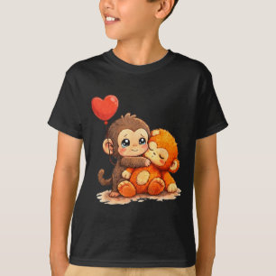 T-shirt coup de poing singe bébé mignon bébé drôle animal