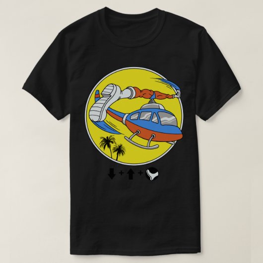 T-shirt Coup d'hélicoptère (Design devant)