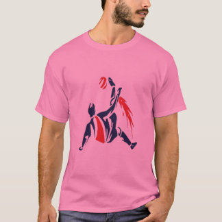 T-shirt Coup en l'air : Art de silhouette de football