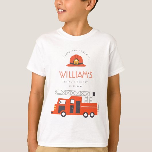 T-shirt Coupable Red Firetruck Engine Enfants N'importe qu (Devant)