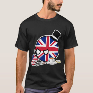 T-shirt Coupage UKball USAball Polandball Campagne