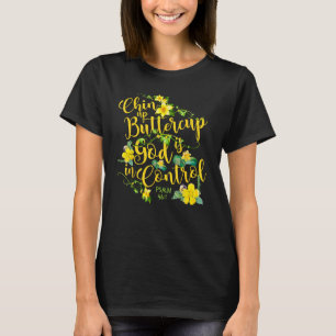 T-shirt Coupe-Beurre de la menton Dieu est en contrôle Psa