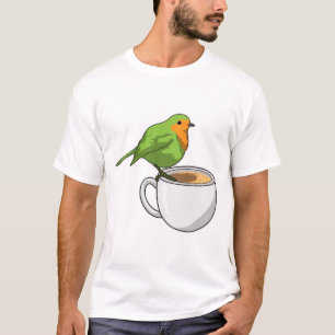 T-shirt Coupe Bird Coffee
