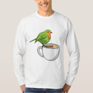 T-shirt Coupe Bird Coffee