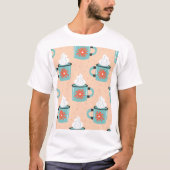 T-shirt Coupe bleu clair Motif sans voile. (Devant)