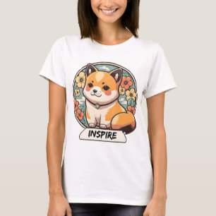 T-shirt Coupe Cute Shiba Inu