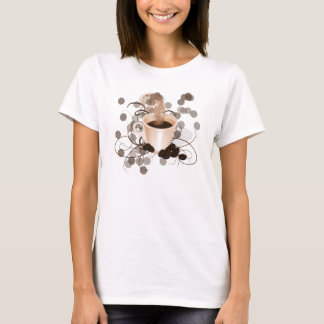 T-shirt Coupe de café avec pois et haricots