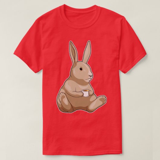T-shirt Coupe de café Bunny (Design devant)