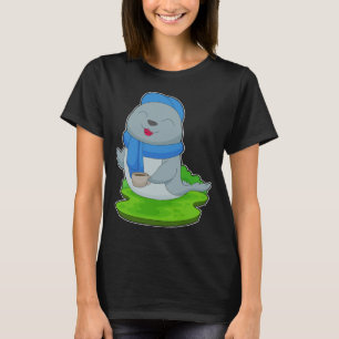 T-shirt Coupe de café de phoque