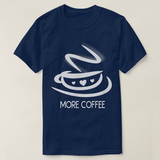 T-shirt Coupe de café mignonne (Design devant)