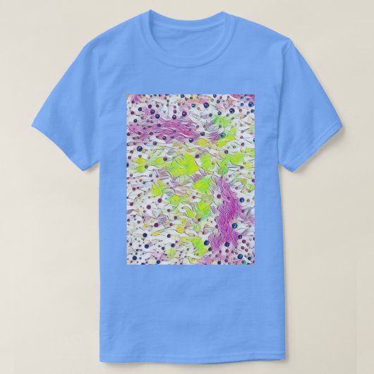 T-shirt Coupe De Café Peint (Design devant)