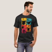 T-shirt Coupe de café Retro (Devant entier)