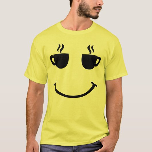 T-shirt Coupe de café sourire (Devant)