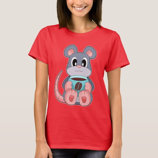 T-shirt Coupe de café souris (Devant)