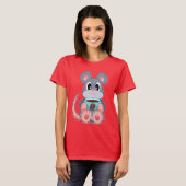 T-shirt Coupe de café souris (Devant entier)