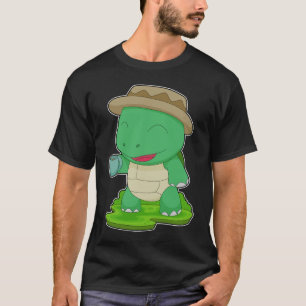 T-shirt Coupe de café tortue