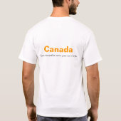 T-shirt Coupe de cheveux canadienne (Dos)