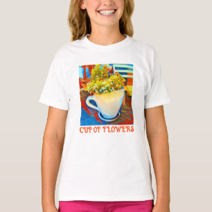 T-shirt Coupe De Fleurs Planteur De Café Mug