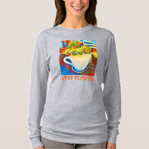 T-shirt Coupe De Fleurs Planteur De Café Mug